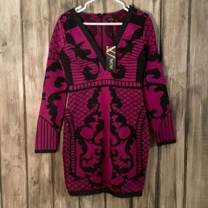 Wow Gold Label large pink long sleeve dress